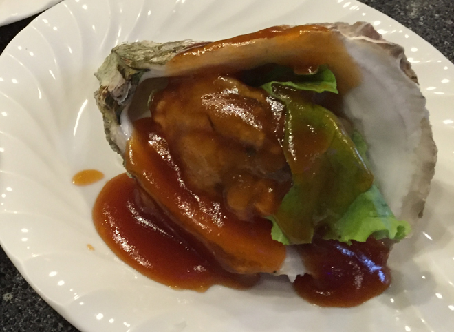 岩牡蠣のあんかけ